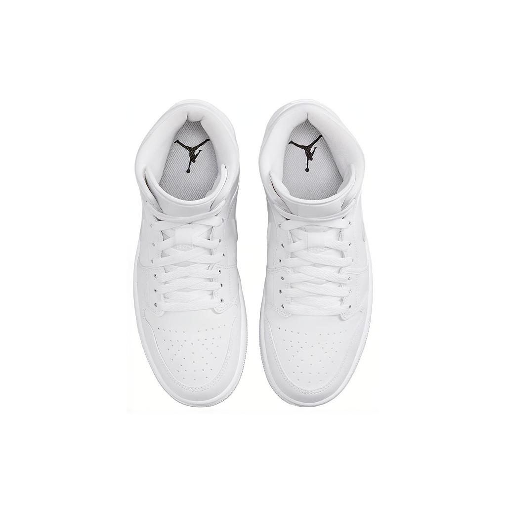 Nové JORDAN Air JORDAN Mid Triple White 2022 Dámské DV0991-111
