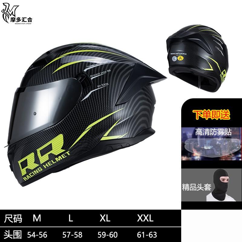 Full Face Motorcycle Helmet With Dual Visor 3C Certified ABS Safety Men Women All Season Riding