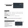 Ultra Compact Audio Mixer KTV Karaok 4 Channel Professional Sound Mixer Ultra Low Noise 4Channel Audio Line Mixer