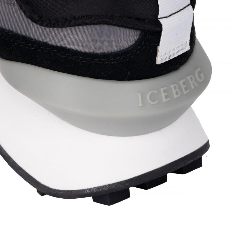Iceberg Italian leather sneakers new grey - Size: 46