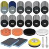331/129pcs 3 Inch Wet Dry Sanding Discs 60-10000 Grit Sandpaper Pads and Foam Buffering Pad for Wood Metal Car Polishing