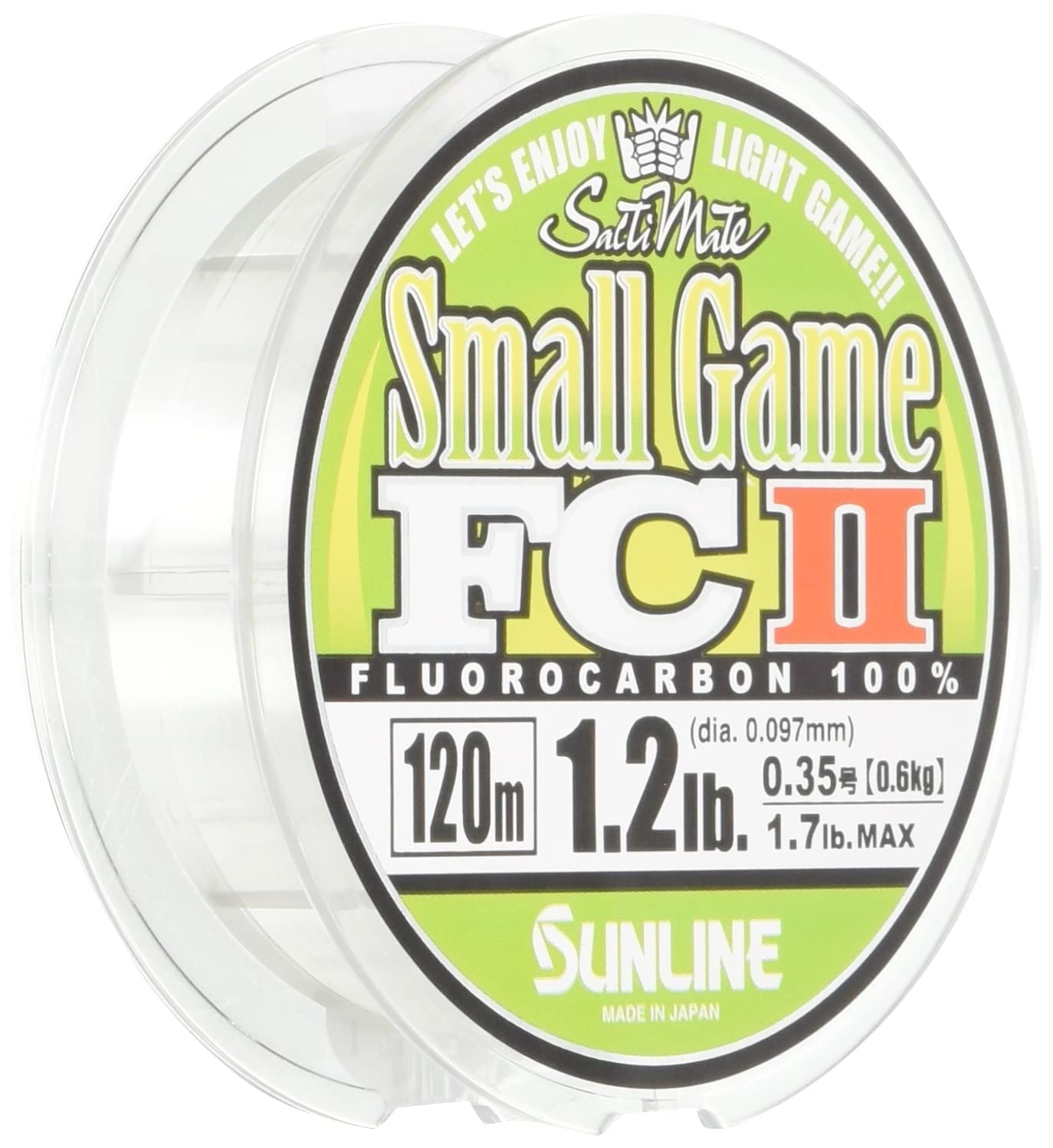 

SUNLINE Fluorocarbon Line Saltimate Small Game FCII 120m Natural Clear 1.2lb (0.35)