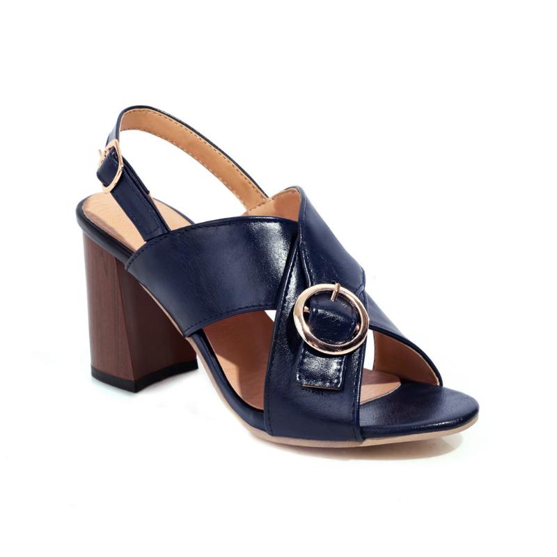 

Гладиаторские сандалии Женские сандалии Квадратный каблук Мода Женские туфли на высоком каблуке Сандалии Женская обувь Летняя обувь Женские туфли-лодочки WSH3926 34 синий