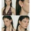 Yhpup 2026 Stainless Steel France Stud Earrings Natural Stone Agate Tiger Dainty Fashion Gift Jewelry Recommend