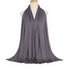 Ramadan Modal Cotton Jersey Hijabs For Woman Long Muslim Scarf Shawl Plain Soft Turban Tie Head Wraps For Women Islamic Clothing