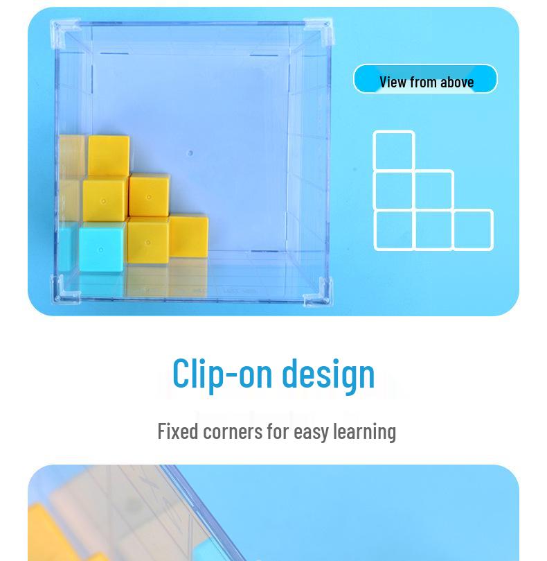 Magnetický geometrický demonstrátor kostka s mřížkou pro 3D pozorování a výuku