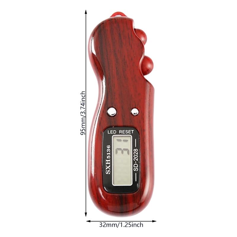 Handheld Electrical Finger Counter Digital Counter Prayer Decompression Toy With Light Suitable for Peaceful Environment
