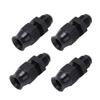 4PCS AN6 Adapter Male Thread Aluminium Alloy Leakage Proof with Brass Ferrule for Liquid Gas Diesel Oil 5 16in