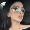 New Exquisite  Sunglasses Luxury Sexy Women Square Rimless Sun Glasses Clear Goggle Outdoor Style Fashion Lady Glasses