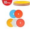 10pcs Flat Flat Marker Discs TPE Spot Markers Portable Field Markers  Agility Drills