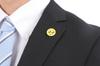 Funny Alloy Pin Badge with a "Pien" Emoticon Design, Butterfly Clutch Accessory, Perfect for Bags and Jackets, C0074