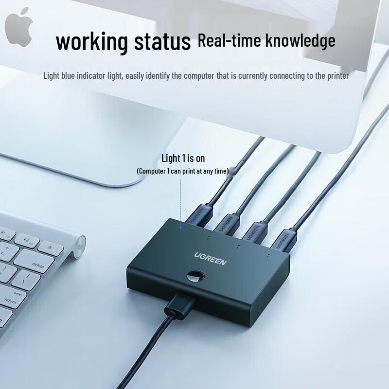 Ugreen Switch di Condivisione Stampante USB 2.0 US158