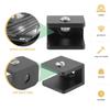 8Pcs Industrial Style Glass Shelf Clamps Robust Wall Mounted Bracket Set for Glass Shelves Bathroom Kitchen