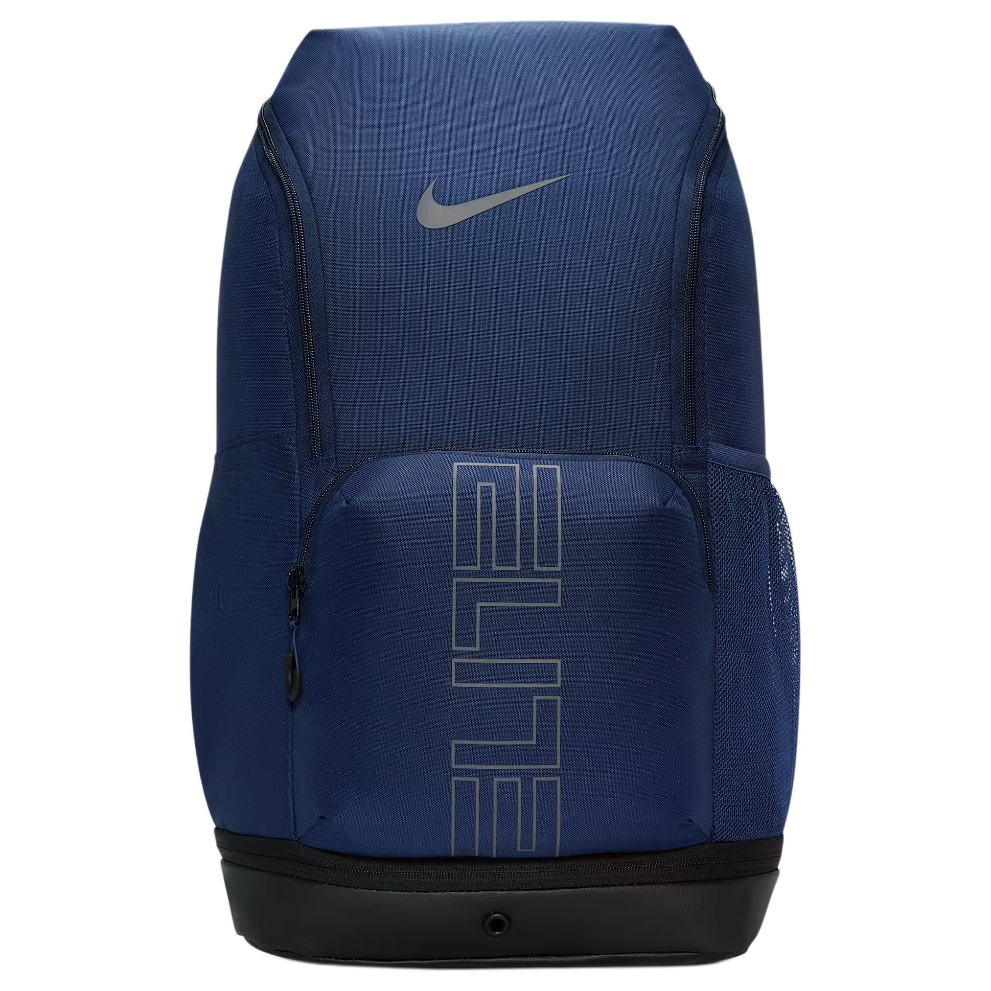Nike Varsity 32L Front Logo Print Polyester Backpack Unisex Backpack Blue HM9965-410 Blue