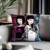 Viral Ttokidokiead Cushion Cover Antidustmite Pillowcase Invisible Zipper Silky Short Plush Sofa Cushion Cover