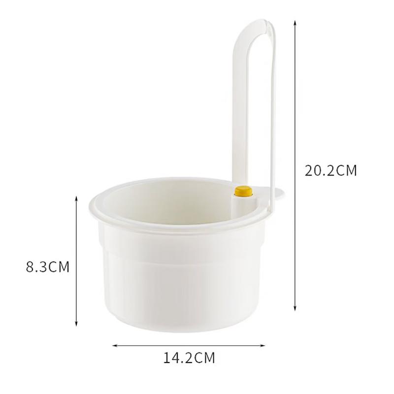 Kitchen Sink Basket Strainer Faucet Hanging Garbage Filter with Openable Bottom Detachable Quickly Drain Colander Easy To Clean