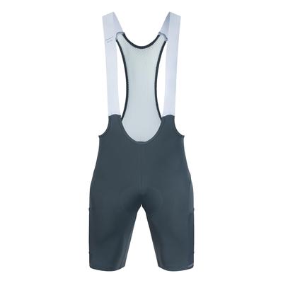 Calções de Ciclismo com Bretelles Santic para Homem, Calças de Ciclismo com Bretelles para Bicicletas de Estrada e Bicicletas, Primavera/Verão (Cinza, Tamanho L)