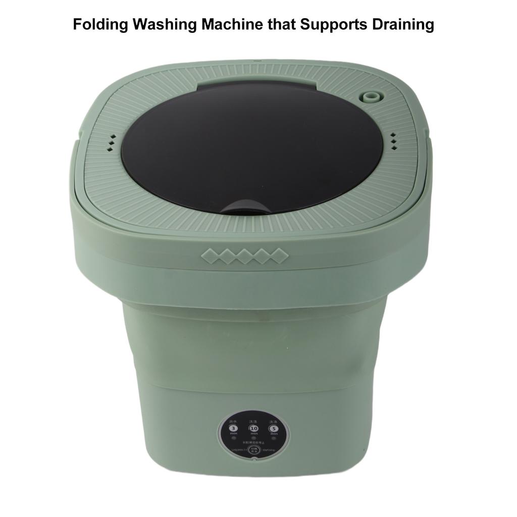 Portable 6.5L Foldable Washing Machine - Foldable Washer High Speed Laundry High Speed Soft Spin Dry for Travel