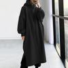 Móda Dámská Nadměrná Mikina Dlouhé Šaty Zesílené Jednobarevné Dlouhý Rukáv Podzim Zima Dámské