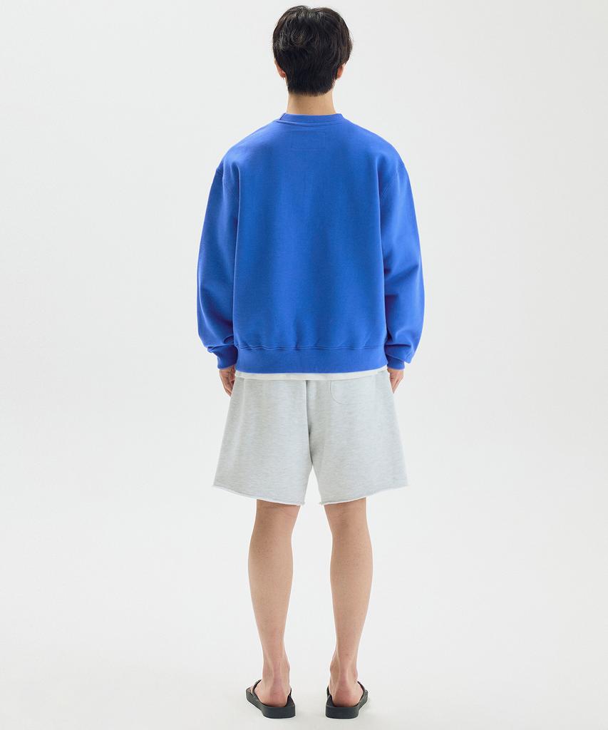 Matile Basic Logo Short Sweat Pants / Light Gray