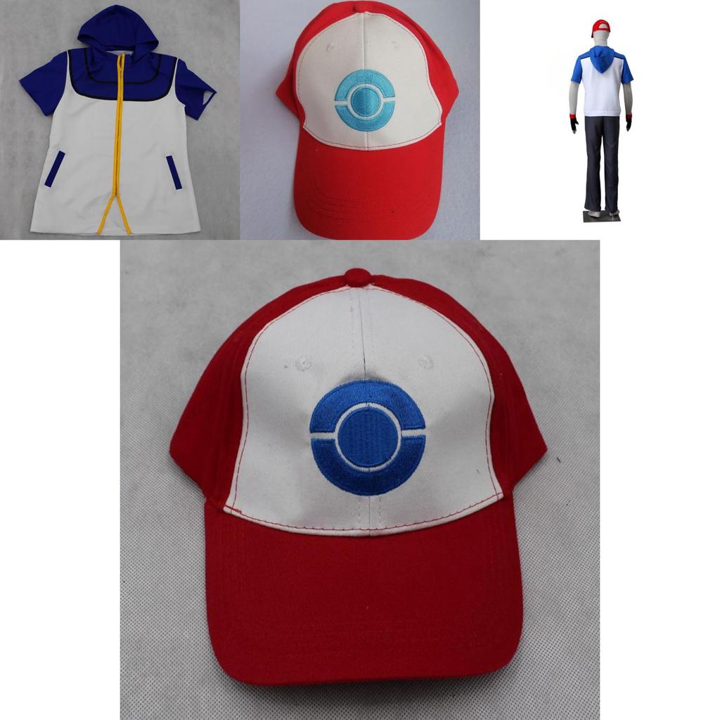 Prémiový kostým trenéra Pokémonů pro děti i dospělé Obsahuje bundu, rukavice a klobouk