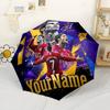 Cristiano Ronaldo Personalized Text Umbrella Compact Travel Automatic Umbrella Compact 8-Rib Lightweight Lightweight Travel Essential Fashionable