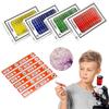Prepared Microscope Slides for Kids, Plastic Animals Insects Plants Flowers Sample Specimens for Students Children