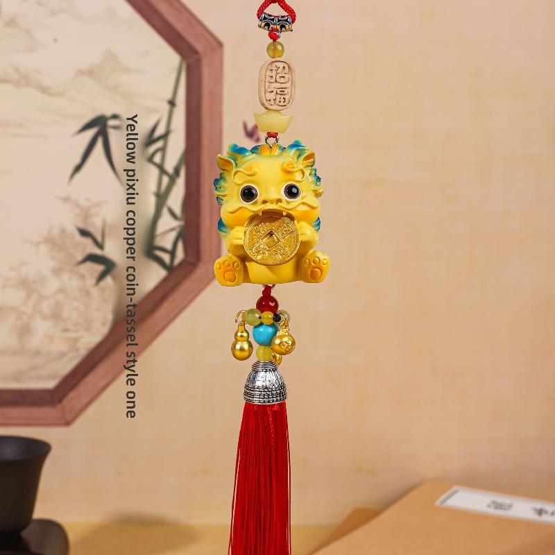 Cute PI Xiu Pendants, Temple Gathering Blessings, Car Interior Decoration Items, Car Rearview Mirrors, Car Pendants