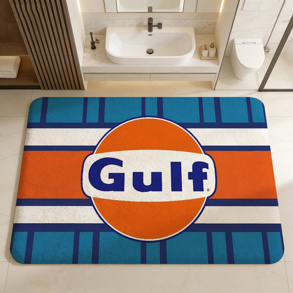 Tappetino d'ingresso logo G-Gulfs Racing Stile Nordico Tappetino per porta di casa Tappetini per bagno-WC Tappetino per decorazione camera da letto hotel