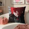 Game Genshin Diluc Cushion Cover Pillowcase Short Plush Invisible zipper Room Sofa Cushion Cover