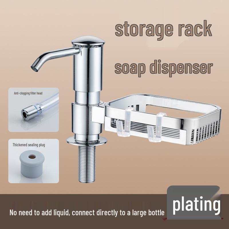Distributeur de Savon et Détergent de Cuisine Aquarium avec Tube d'Extension
