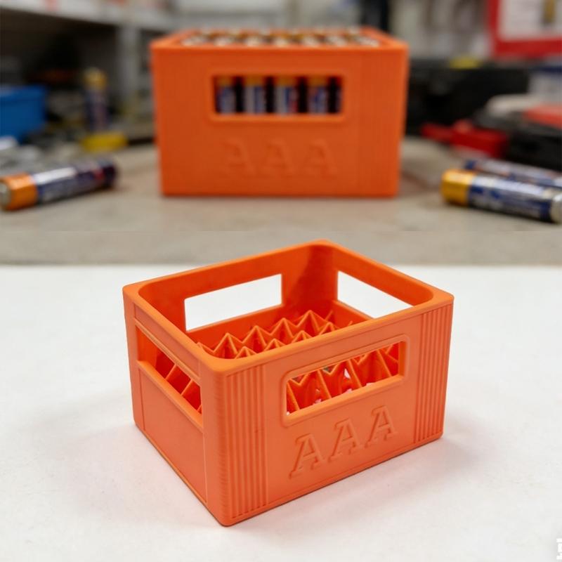 Fashionable Plastic Battery Organizers Box Large Capacity Batteries Storage Container with 30/20 Compartment
