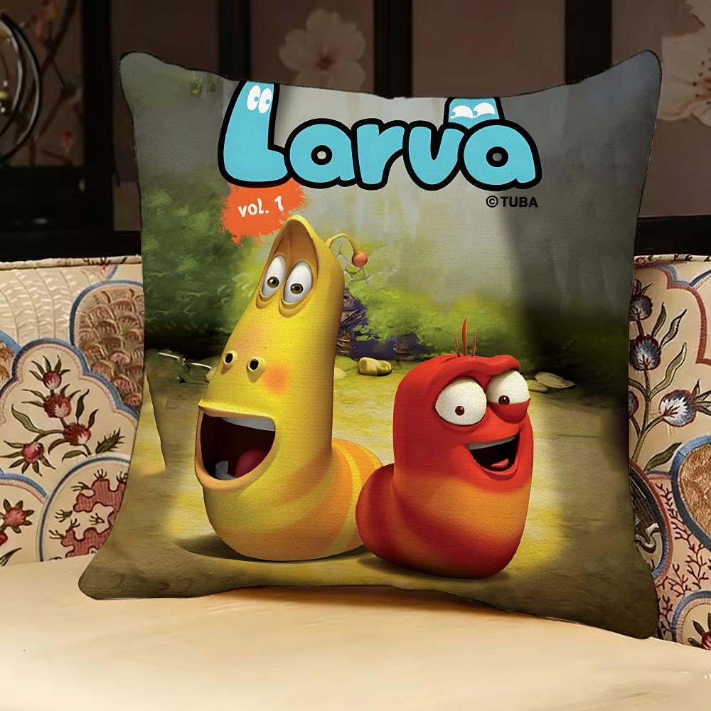 Llarva ANIMATION Pillow Case Pillowcase Doublesided Printed Sofa Cushion Bedroom Headboard Pillow