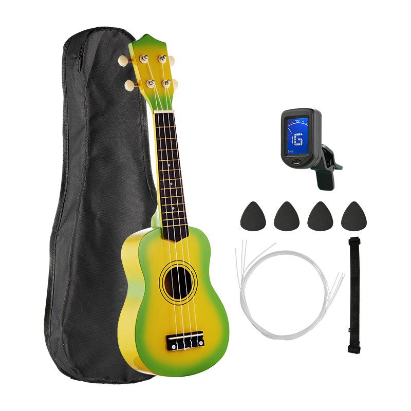 21 Inch Basswood Ukulele 4 Strings Small Acoustic Guitar Musical Instruments for Children Kids Beginners Playing Learning Toy
