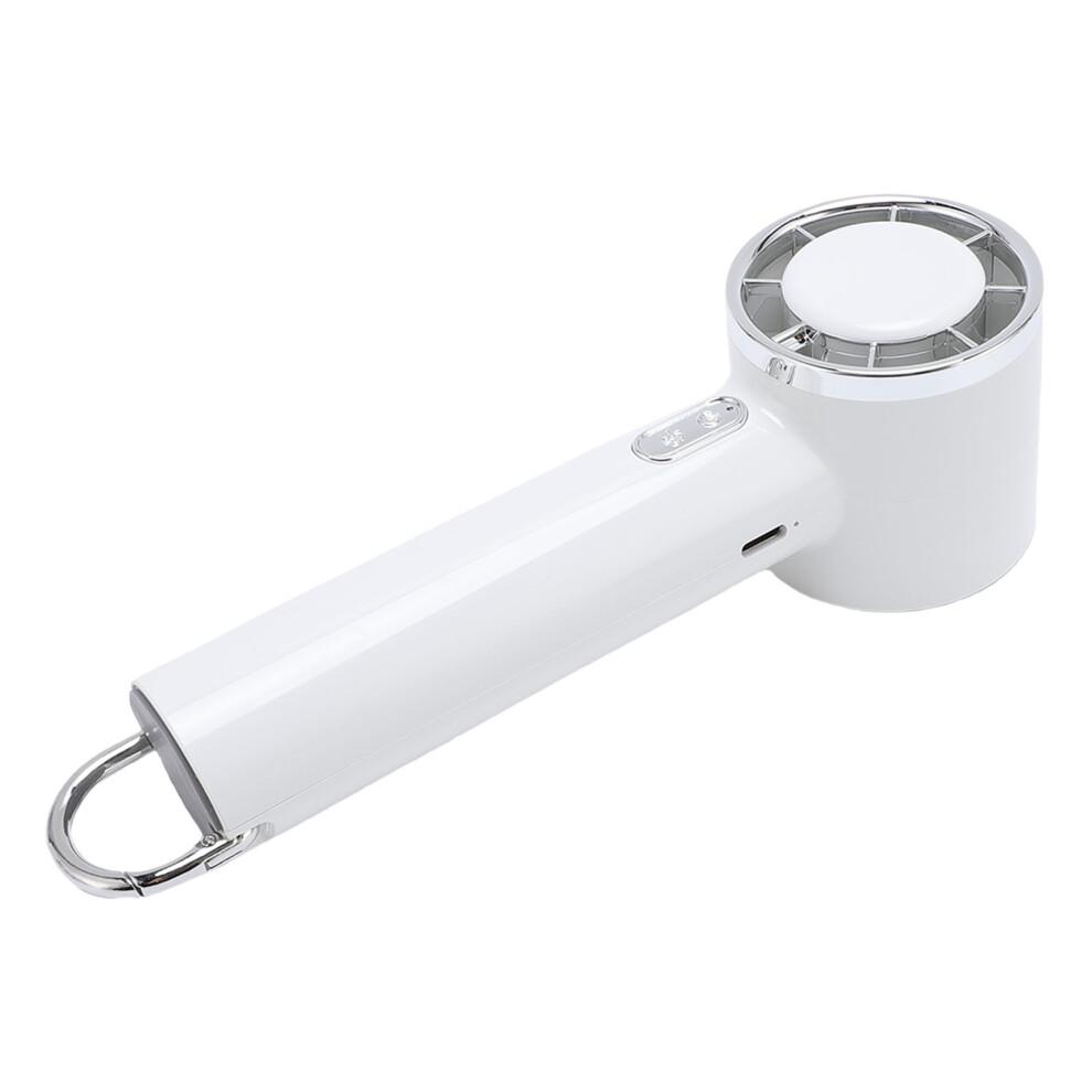 Portable Handheld Fan 5 Speeds 1200mAh White Outdoor Desktop