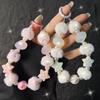 New Autumn Winter Pom-Pom Starfish Shell Beaded Phone Chain for Women Fashionable Phone Chain Handheld Wrist Strap