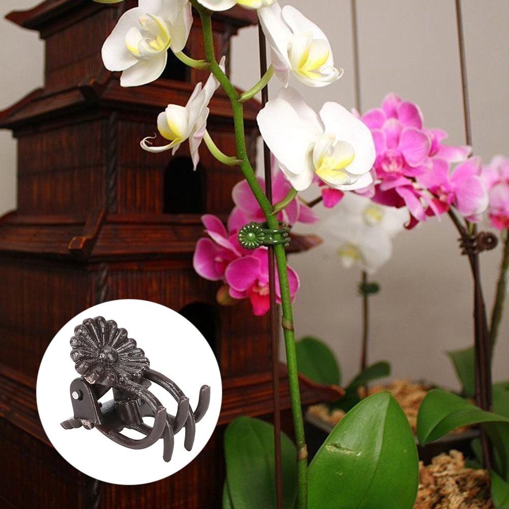 200Pcs Flower Shaped Plant Clip Orchid Stems Fixing Support Clips Garden Tool Accessories