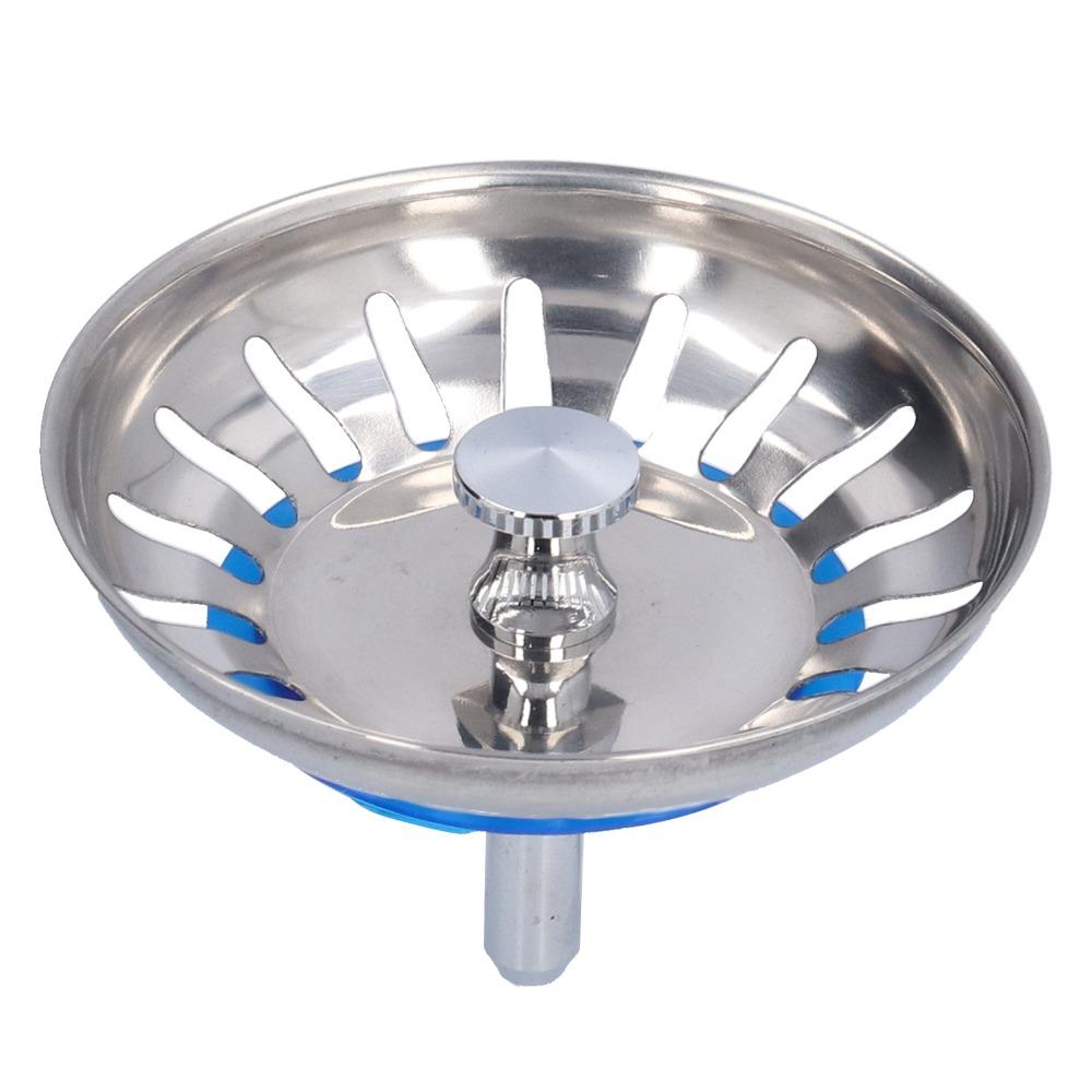 2 Pack Multiple Holes Sink Filter Stopper 304 Stainless Steel Drain Plug Basket  Bathroom Sink