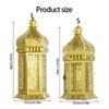 Decorative Candle Lanterns Moroccans Lanterns Retro Golden Metal Lanterns Candle Holders for Home patios Outdoor Decors