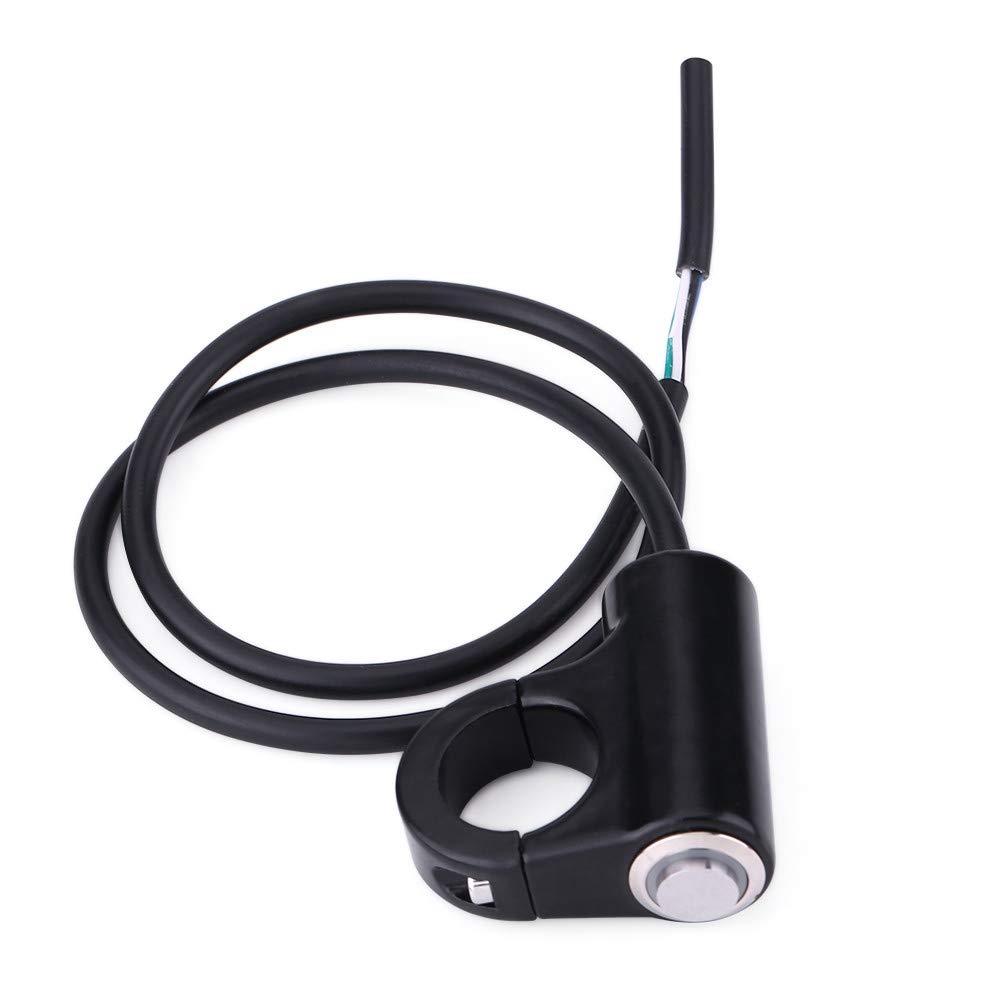 Motorcycle Handlebar Switch, 7/8 inch Handlebar Control Push Button Switch Weatherproof Aluminum Alloy Motorcycle Handlebar Mount Switch Button