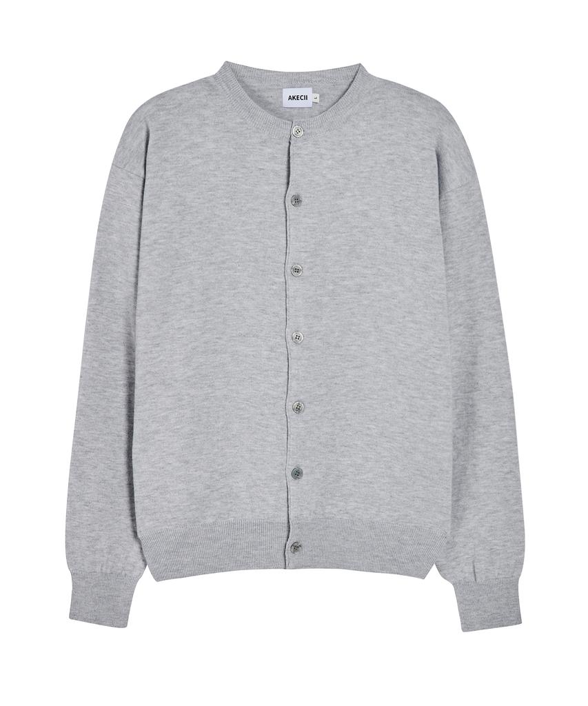 Akecii Andy Soft Cardigan_Melange Grey