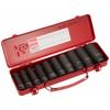 Koken 1/2" (12.7mm) Square Impact Deep Socket Set, 10-Piece Set, 14207M