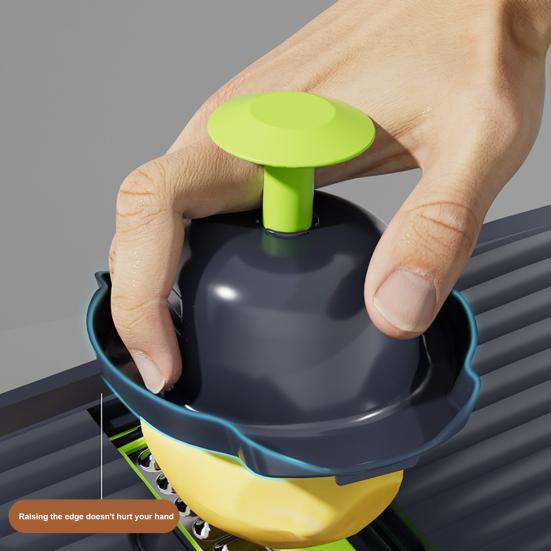 Vegetable Chopper 14-in-1 Kit Stainless Steel Onion Chopper with Container Veggie Cutter Kitchen Essential