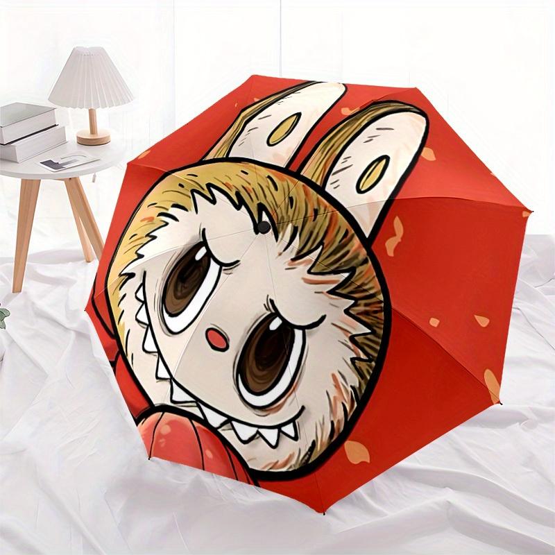 1pc Labubu Automatic Opening/closing Umbrella, Foldable Sunshade, Perfect Gift for Friends, Durable Handle Y250812085