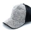 Nueva gorra con incrustaciones de diamantes para mujer, gorra de béisbol sencilla y sencilla, ajustable, informal, ropa de calle para exteriores, sombrero de moda