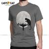 Herren T-Shirts Katze und Ratte spielen Schach Hipster T-Shirt Kurzarm Intellektueller Spieler T-Shirts Rundhals Oberteile Sommer