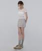 Chix Check Mini Skirt Light Beige