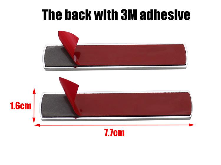 2pcs/1pair Chevrolet 3D metal Car Fender side logo Car door Rear Bumper tail door Emblem car door sticker Accessories