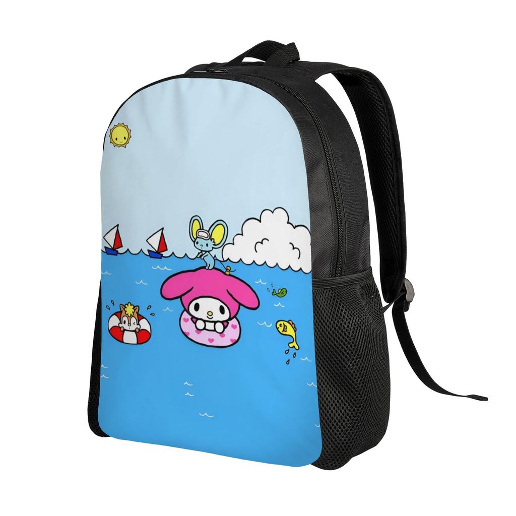 M-Melodies Travel Backpack Women Men School Computer Bookbag Rabbit Anime College Student Daypack Bags