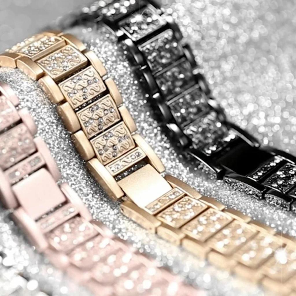 Women’s Diamond Band For Samsung Galaxy Watch 8 40mm 44mm 8 Classic 46mm Watch Strap for Galaxy Watch 7 Ultra 47mm/Ultra 2026